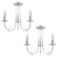 Set of 2 Modern Polish Chrome