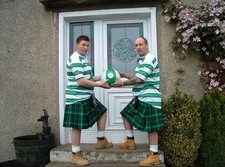 Glasgow Celtic FC CR Smith Double Glazed Glass Panel 94x64cm Football Gift Used