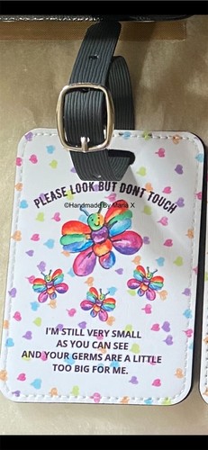 Leather pram tag protect your - tag,