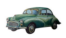 Morris Minor Saloon Plaque -