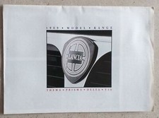 Lancia Model Range sales marketing foldout Poster style Brochure 1989 Free P+P