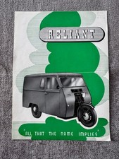Reliant 3 Wheeler Delivery Van