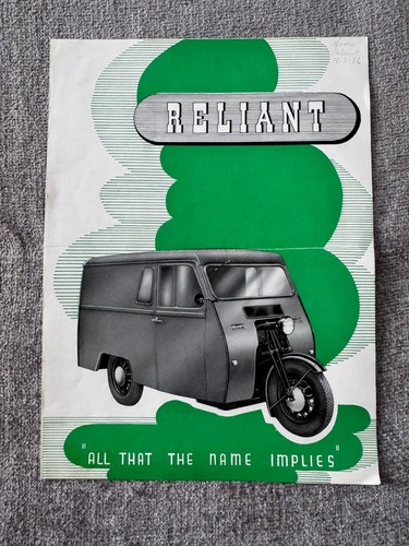 Reliant wheeler delivery - reliant, van