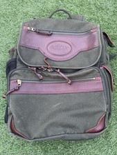 Orvis Battenkill Businessman's Backpack Bag Green / Brown Leather