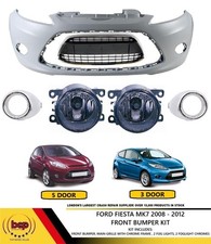 FORD FIESTA MK7 2008 - 2012 FRONT BUMPER KIT WITH ALL GRILLES  & FOG LIGHTS