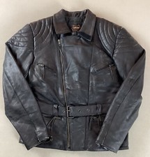 Vintage leather biker jacket - biker,