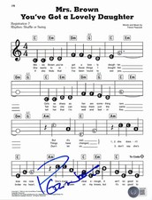 PETER NOONE SIGNED MRS BROWN AUT0 SHEET MUSIC BAS BECKETT HERMAN'S HERMITS