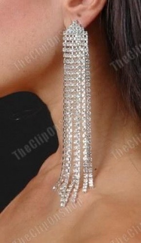 Clip very long crystal - clip, on