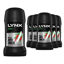 6 x Lynx Dry Africa 48h Anti Sweat Anti-Perspirant Deodorant Stick 50ml