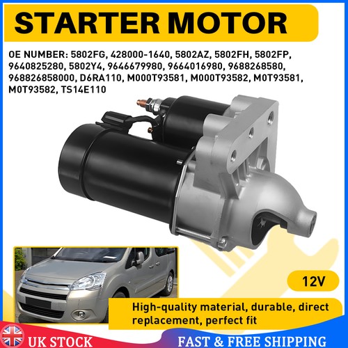 Starter motor 4kw - 1.4kw,