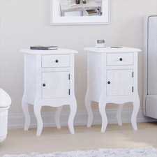 White Bedside Table Cabinet