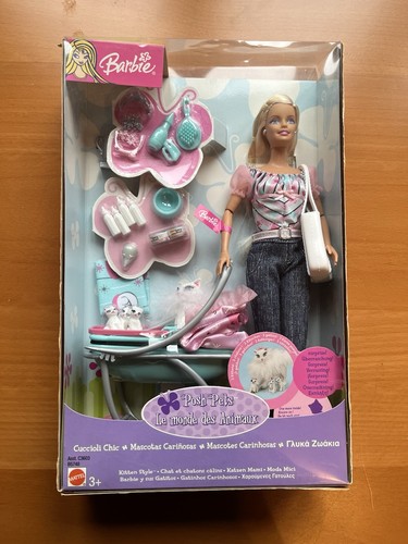 Barbie posh pets - barbie, kitten
