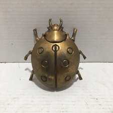 Ladybug Brass Vintage Ashtray