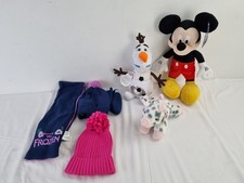Disney 7pcs Girls Bundle Soft Toys Bath Fizzers Hat Scarf Gloves NEW F2