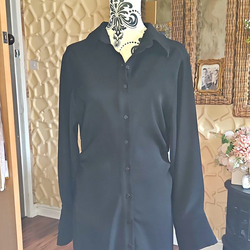 Zara black shirt dress - zara,