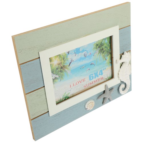 Wooden beach picture frame - beach,