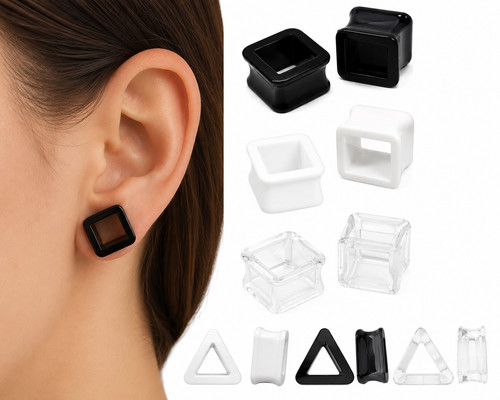Tunnel plugs square - square, triangle
