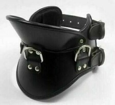 BDSM Neck Collar Genuine Black