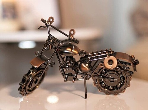 Motorbike bronze ornament - motorbike,