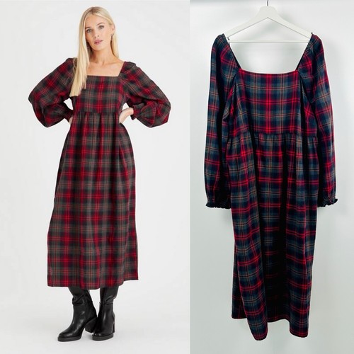 Tartan prairie dress 20 - tartan,