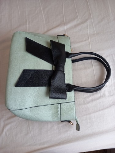 Moda green large bow - green,