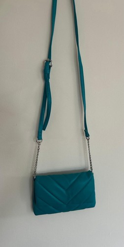 Small teal crossbody bag - small,