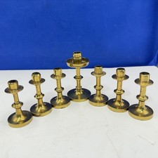 Set of 7 Candlesticks Vintage