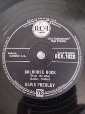 ELVIS PRESLEY JAILHOUSE ROCK 78RPM RCA 1028