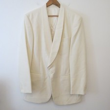 Vintage Cream Tuxedo Blazer 42