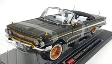 Sun Star 1/18 Scale 2110 - 1961 Chevrolet Impala Lowrider Open Convertible Black