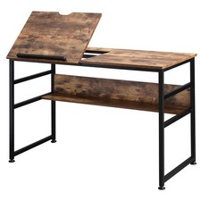 Rustic Brown Tiltable Drafting