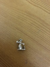 24 Hr Offer lovely Sterling Silver windmill bracelet charm