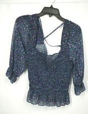 Topshop Womens Ditsy Smocked