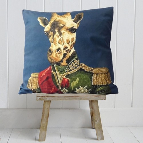 Giraffe steampunk cushion - steampunk,