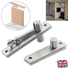 2x Heavy Duty 360° Rotating Hidden Bookcase Hinges Secret Door Pivot Hinges Set