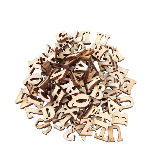 Pieces wooden alphabet - 50,