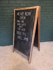A Board Pavement Sign Used Blackboard Advertising Frame