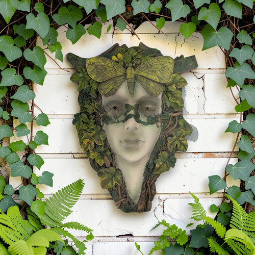 Green lady goddess - wall, plaque