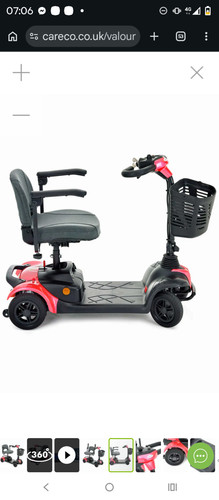Careco valour pink mobility