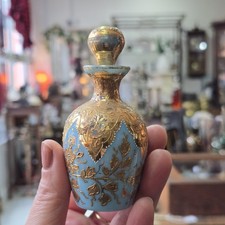 Moser Turquoise Opaline Gilt