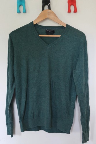 Zara mens knitted jumper silk