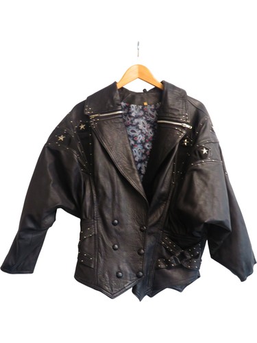Vintage black leather jacket - vintage,