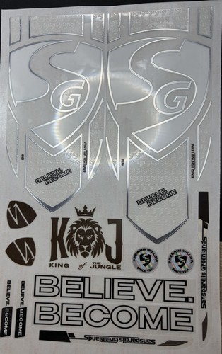 Cricket bat sticker 3d - sg,