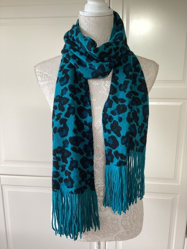 Cosy soft turquoise leopard - turquoise,