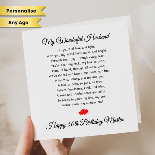 Personalised 50th birthday - personalised,