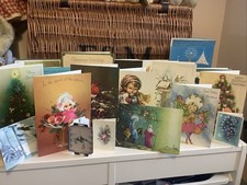 VINTAGE LOT OF CHRISTMAS CARDS CIRCA 1970’S ETC X 17