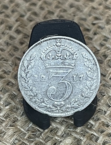 1917 king george threepence - george,