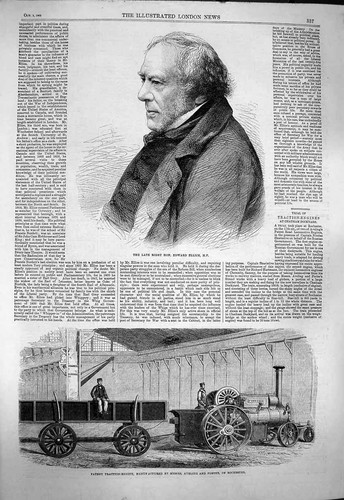 Old antique print 1863 edward - print,