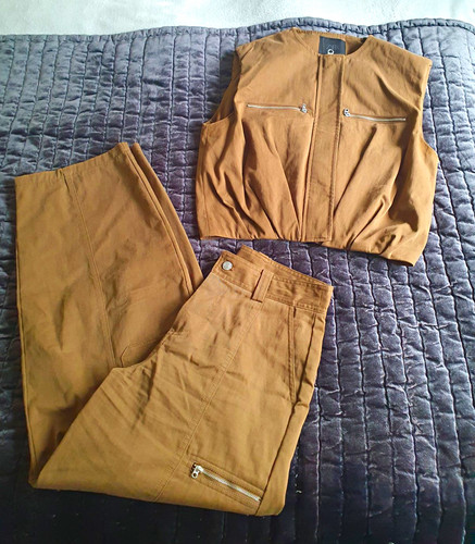 Zara brown twill cotton - brown,