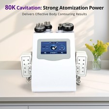 6 in 1 RF 80K Cavitation Machine Body Sculpting Slimming Skin Lifting Massager